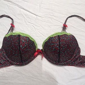 Victoria’s Secret bra, size 34D, multi-colored, very gently used